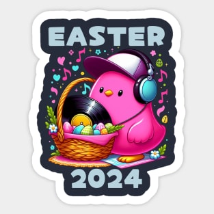 easter peeps vinyl Sticker